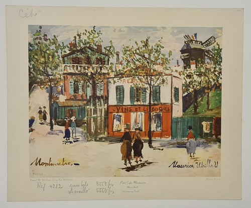 Maurice utrillo petit café - maurice,