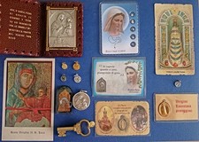Lotto/Stock-Oggetti Sacri Devozionali-Madonna di Loreto/Medjugorie/B.V San Luca