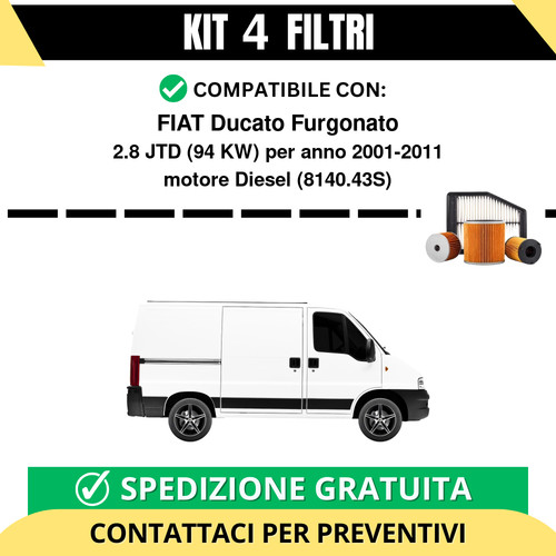 Kit filtri tagliando - 4, per