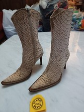 STIVALI DONNA IN PITONE - GIANNI BRAVO USATI MA COME NUOVI TG 38