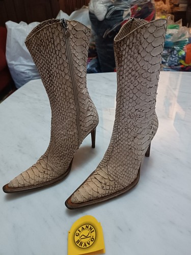 Stivali donna pelle pitone - stivali,