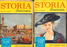 STORIA ILLUSTRATA LOTTO 6 RIVISTE USATE EDITE NEL 1959 - MONDADORI EDITORE