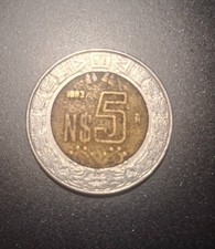 MESSICO - 5 NUOVI PESOS - ANNO 1983 - MONETA CIRCOLATA