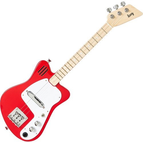 Loog mini electric guitars - loog, red