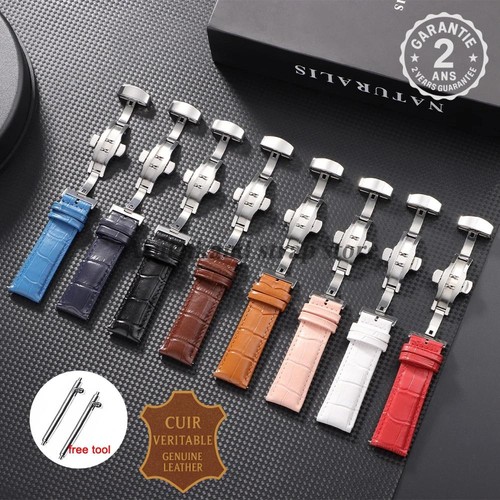 Bracelet montre cuir - bracelet,
