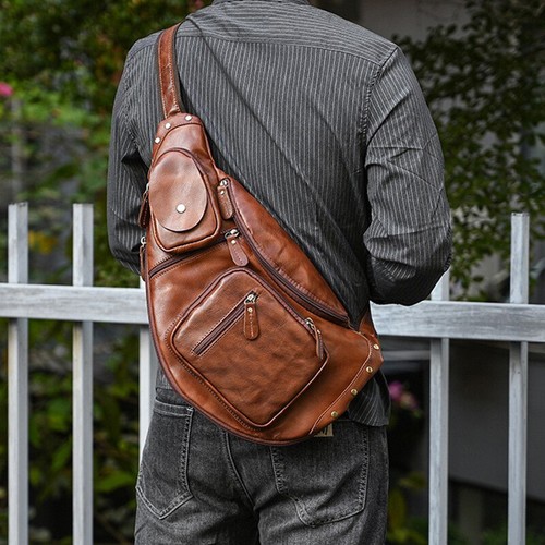 Borsa tracolla uomo vintage - a,