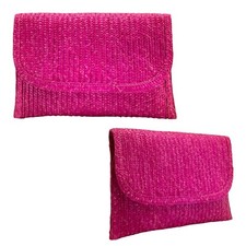 Borsa pochette busta paglia