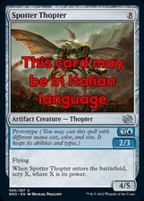 MTG 4x SPOTTER THOPTER EXC - TOTTERO DA RICOGNIZIONE 80 - BRO - MAGIC