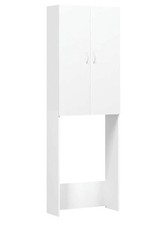 Sopralavatrice Mobile per Lavatrice Bianco Con 2 Ante