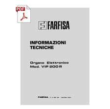 FARFISA VIP200 R Service Manual Schematic Diagrams Schaltplan Schema VIP-200 R