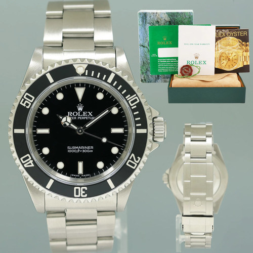 2000 papers rolex - rolex, submariner