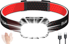 Torcia Frontale LED Ricaricabile, 2000 Lumen Super Luminosa Lampada Frontale, 10