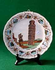 PIATTO PIATTINO DA PARETE RICORDO TORRE DI PISA SOUVENIR ITALY VINTAGE. CO60