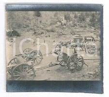 1918 WW1 ZONA DI GUERRA Artiglieria da montagna - Cannoni *Foto 6x4 cm