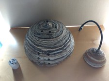 Lampadario in cemento effetto