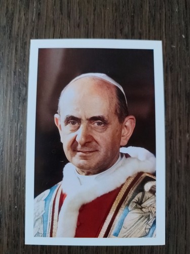 Papa paolo holy card - holy,
