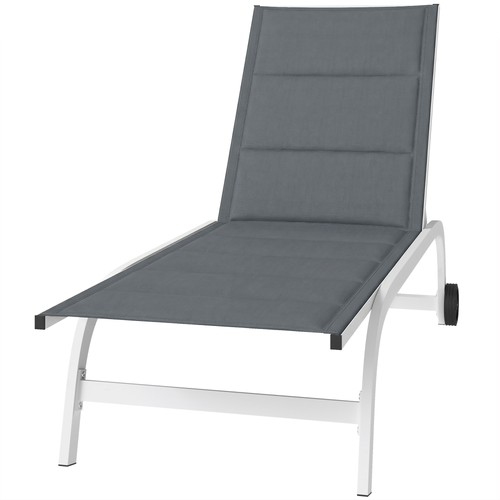 Outsunny lettino prendisole - lettino,