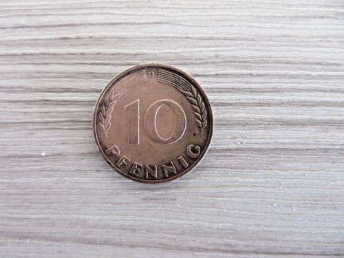 Brd pfennig 1950 vz - 10, pfennig-me-1950-d-