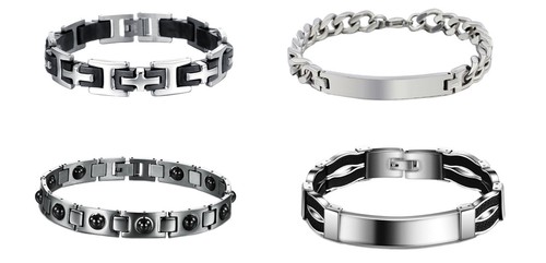 Bracciale uomo acciaio inox