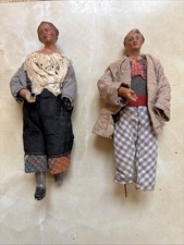 2 Statuine Per Presepe Antica