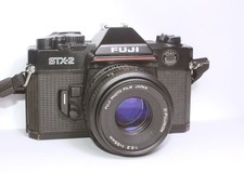 Fuji STX-2 obiettivo Fujinon 55 mm fotocamera rullino funzionante testata OTTIMA