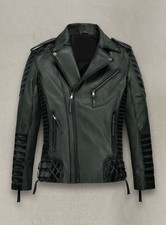 Giacca biker uomo pelle