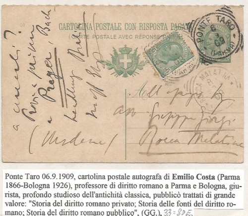 Ponte taro 1909 prof - ponte, 6.9.1909