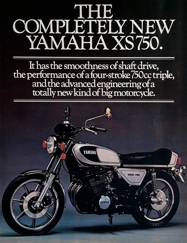 Pubblicità yamaha 750 1976 - xs,