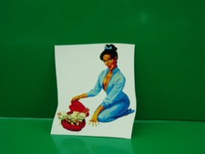 Adesivo pin up vespa lambretta