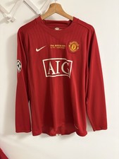 Manchester United 2007/08 Ronaldo 7 Portugal Long Sleeve Football Shirt Original
