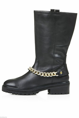 Topshop pelle stivali - pelle, alti