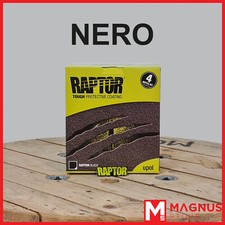U-Pol Raptor Kit Vernice ruvida antigraffio bedliner 4L + indurente UPOL - NERO