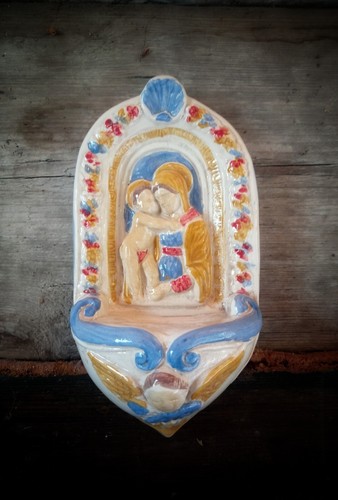 Acquasantiera terracotta