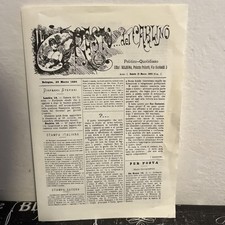 RESTO del CARLINO ristampa anastatica anno I num. I; Bologna, 20 marzo 1885