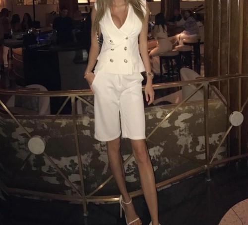 Tuta donna balmain bianca - tuta,