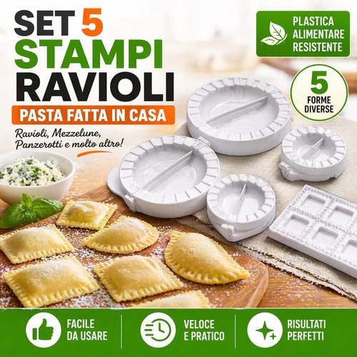 Stampi ravioli set pezzi - stampi,