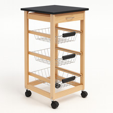 Carrello cucina legno - carrello,