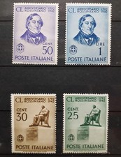 1942 REGNO FRANCOBOLLI ROSSINI LINGUELLATI SERIE COMPLETA NUOVA