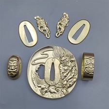 Tsuba in ottone per vera spada