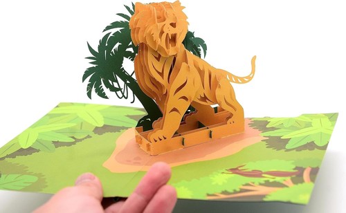 Tigre pop card - pop-up,