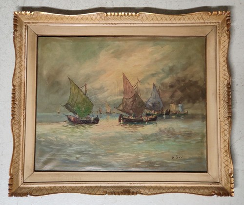 Antico quadro olio tela - quadro,