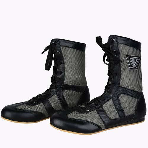 Velo scarpe boxe in pelle - -,