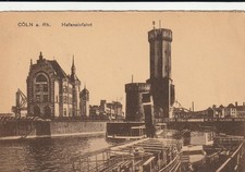 AK Cöln a. Rh. Hafeneinfahrt