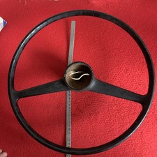 FIAT 850 - 1100 R?  VOLANTE NERO ORIGINALE USATO DELL'EPOCA    