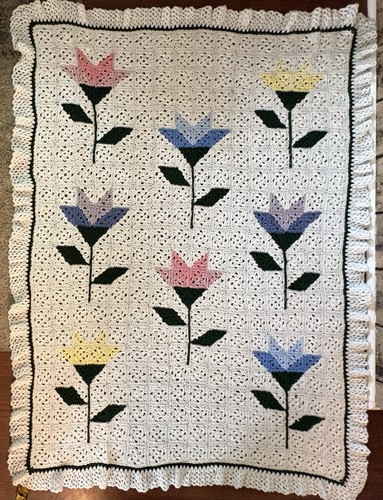 Coperta afgana floreale