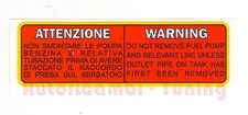 Adesivo Rosso "ATTENZIONE