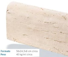 Cordolo giardino TRAVERTINO