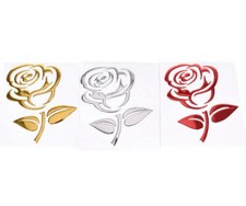 ADESIVO AUTO 3D ROSA FIORE