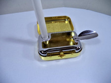 POSACENERE PORTACENERE PORTATILE  TASCA BORSETTA IN METALLO  NUOVO MODELLO GOLD