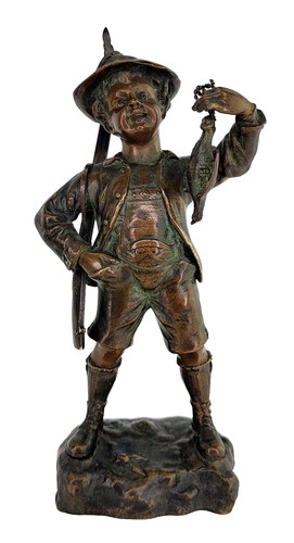 Rara antica scultura bronzo